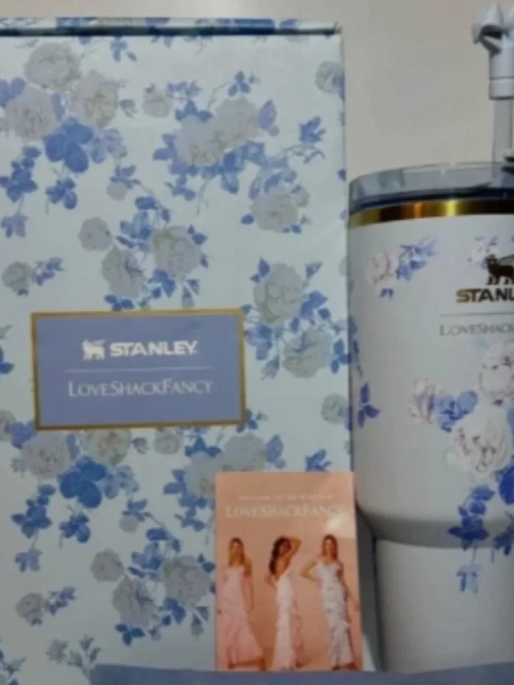 Stanley X Love Shack Fancy Tumbler 40oz Holiday Rosa Beaux Blue